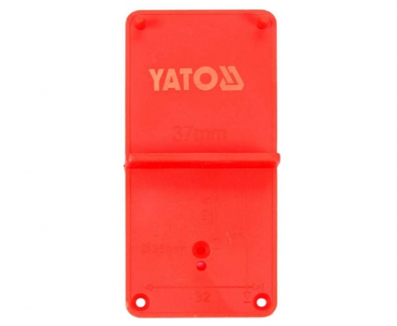 Фото 3 - Шаблон розмічальний YATO для встановлення дверних завісів 35/40 мм, 85х 40х 22 мм