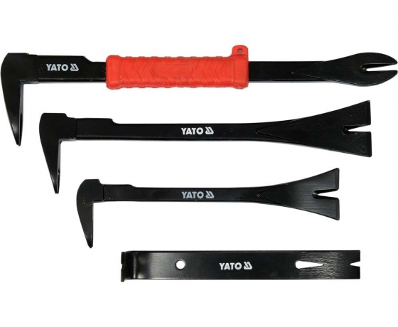 Фото 3 - Набір ломів- цвяходерів YATO: 4 шт., l= 180/2000/250/300 мм