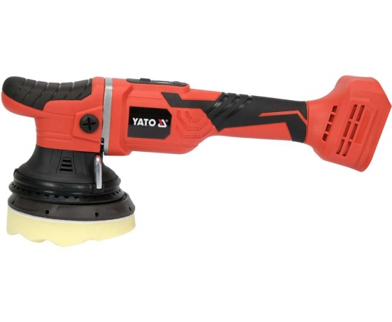 Фото 3 - Полірувальна машина ексц. акумул YATO: Li-Ion 18В, без аку, 2100-5000об/х, диск Ø= 125мм, ексц- 15мм