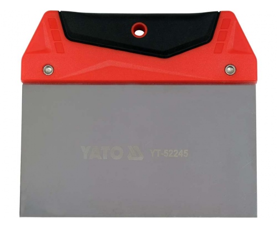 Фото 2 - Шпатель для фінішного шпаклювання YATO, 150 мм t= 0.5 мм з нержавіючої сталі