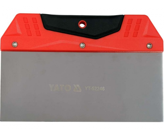 Фото 2 - Шпатель для фінішного шпаклювання YATO, 200 мм t= 0.5 мм з нержавіючої сталі