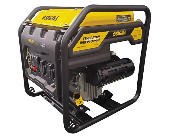 Фото 2 - Генератор инверторный бензиновый 4.0/4.5кВт 12л 4-х тактный ручной запуск SIGMA (5710741)