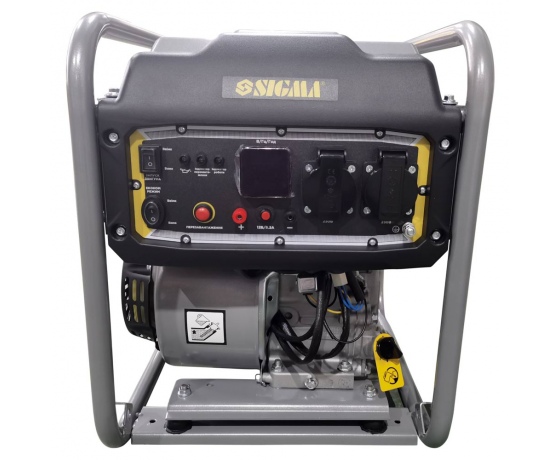 Фото 4 - Генератор инверторный бензиновый 2.2/2.5кВт 7л 4-х тактный ручной запуск SIGMA (5710821)