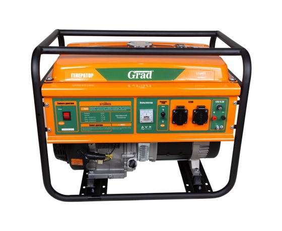 Фото 5 - Набор генератор 5.0/5.5кВт 4-х тактный ручной запуск Grad + Мотопомпа 7.5л.с. Hmax 26м Qmax 60м³/ч (4-х тактный) GRAD (57109552)