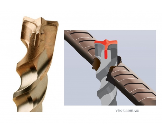Фото 2 - Свердло по бетону (Бур) SDS Plus USH BOOSTER 6 х 160 мм