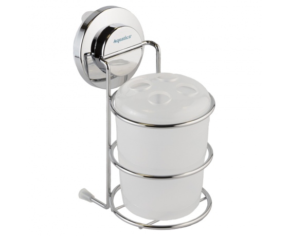 Фото 5 - Стакан на вакуумной присоске s38 73×100×163мм AQUATICA (9783825)