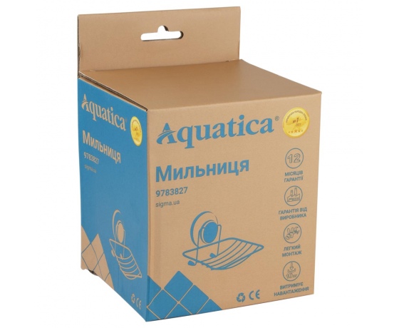 Фото 9 - Мыльница на вакуумной присоске s38 135×120×102мм AQUATICA (9783827)