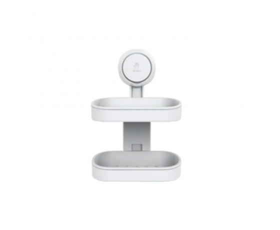 Фото 2 - Мыльница на вакуумной присоске двойная s42 142×111×201мм AQUATICA (9784290)