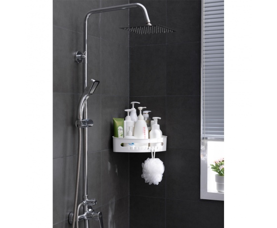 Фото 6 - Корзина на вакуумных присосках угловая s42 255×255×105мм AQUATICA (9784293)