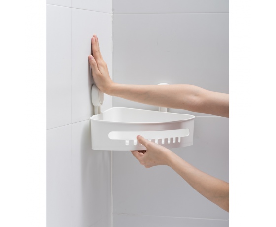 Фото 7 - Корзина на вакуумных присосках угловая s42 255×255×105мм AQUATICA (9784293)