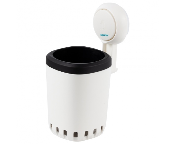 Фото 5 - Щётка для унитаза на вакуумной присоске s42 92×179×410мм AQUATICA (9784298)