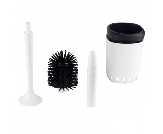 Фото 7 - Щётка для унитаза на вакуумной присоске s42 92×179×410мм AQUATICA (9784298)