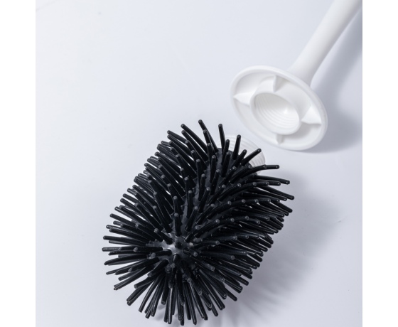 Фото 9 - Щётка для унитаза на вакуумной присоске s42 92×179×410мм AQUATICA (9784298)