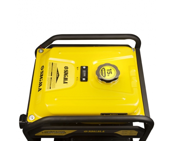 Фото 5 - Генератор инверторный бензиновый 220В 5.5/6.0кВт 15л 4-х тактный с выводом под АВР SIGMA (5710771)