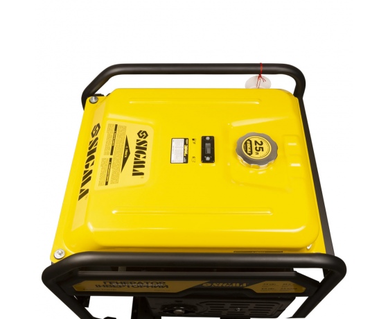 Фото 4 - Генератор инверторный бензиновый 220В 7.5/8.0кВт 25л 4-х тактный с выводом под АВР SIGMA (5710781)