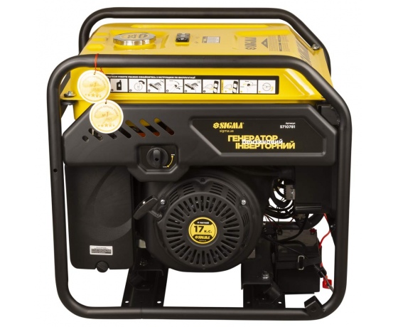 Фото 8 - Генератор инверторный бензиновый 220В 7.5/8.0кВт 25л 4-х тактный с выводом под АВР SIGMA (5710781)