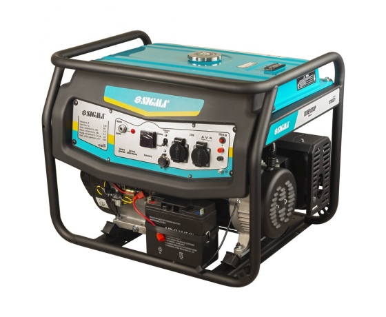 Фото 4 - Генератор бензиновый 220В 5.0/5.5кВт 4-х тактный с выводом под АВР SIGMA (5710321)