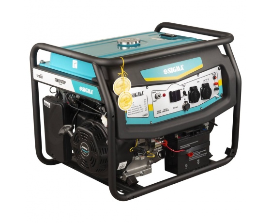 Фото 2 - Генератор бензиновый 220В 6.0/6.5кВт 4-х тактный с выводом под АВР SIGMA (5710331)