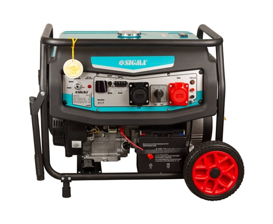Фото 4 - Генератор бензиновый 220-380В 9.5/10.0кВт 4-х тактный электрозапуск SIGMA (5710531)