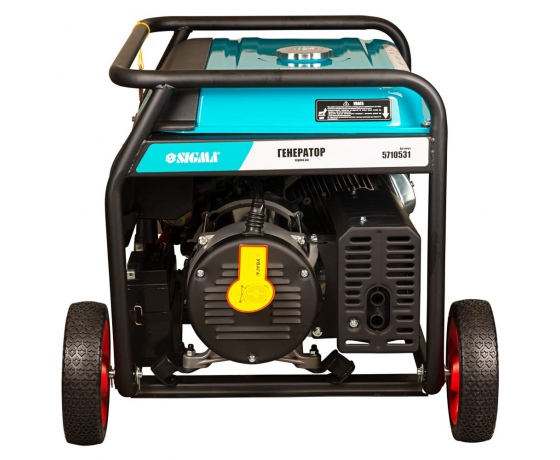 Фото 6 - Генератор бензиновый 220-380В 9.5/10.0кВт 4-х тактный электрозапуск SIGMA (5710531)