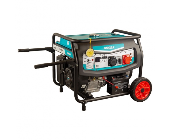 Фото 2 - Генератор бензиновый 220-380В 9.5/10.0кВт 4-х тактный электрозапуск SIGMA (5710531)