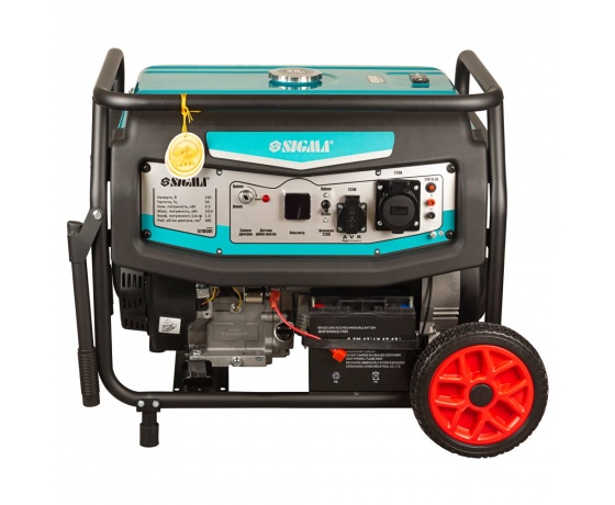 Фото 4 - Генератор бензиновый 220В 9.5/10.0кВт 4-х тактный электрозапуск SIGMA (5710581)