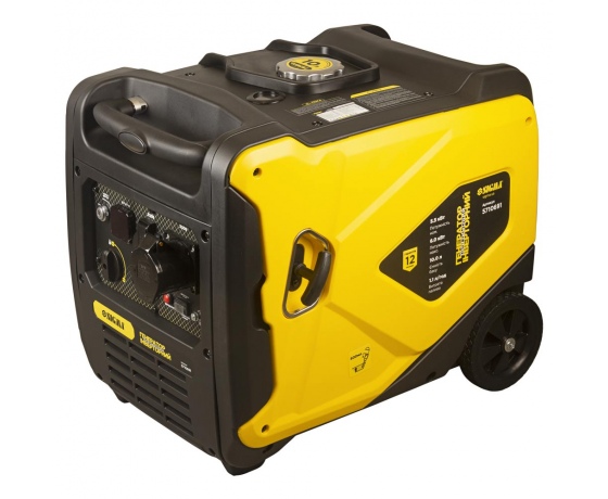 Фото 2 - Генератор инверторный бензиновый 220В 5.5/6.0кВт 50дБ 4-х тактный с выводом под АВР SIGMA (5710691)