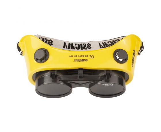 Фото 4 - Очки сварщика с откидными стеклами (круглые) SIGMA (9413651)