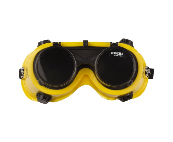 Фото 2 - Очки сварщика с откидными стеклами (круглые) SIGMA (9413651)