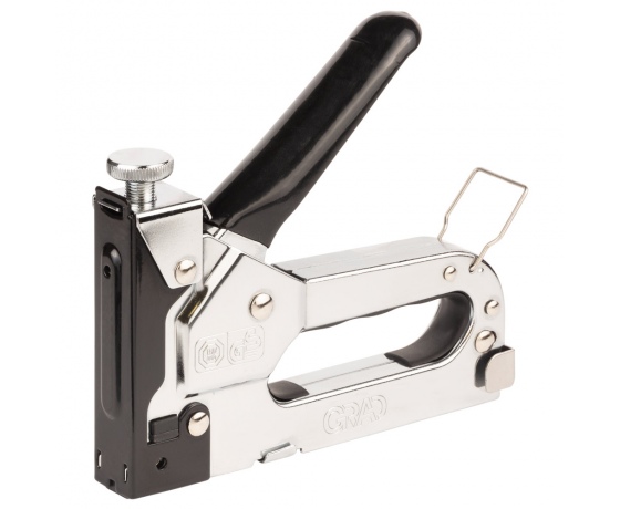 Фото 2 - Степлер с регулятором для скоб 4-14мм (хром) GRAD (2821125)