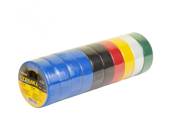 Фото 2 - Лента изоляционная ПВХ цветная 0.13мм×19мм×10м (10шт) SIGMA (8413051)