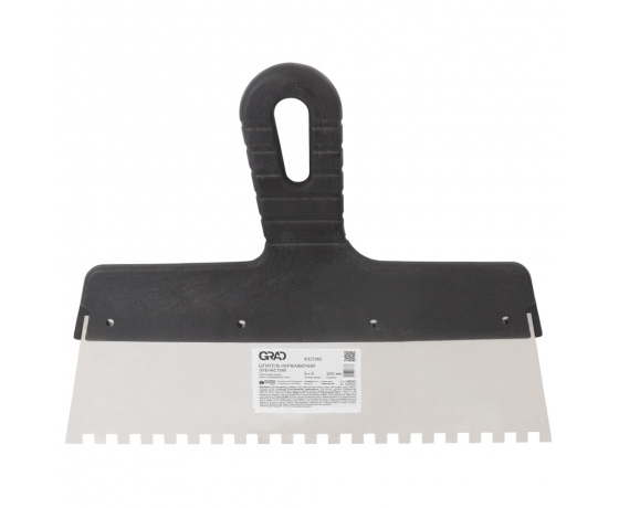 Фото 2 - Шпатель зубчатый (нержавеющий) 250мм 6×6мм GRAD (8321365)
