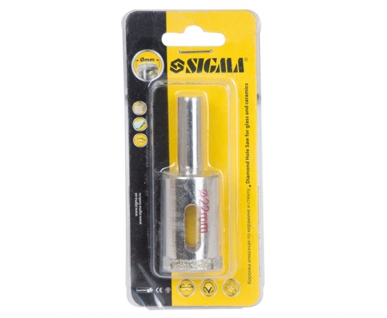 Фото 3 - Коронка алмазная по керамике и стеклу Ø22мм SIGMA (1541221)