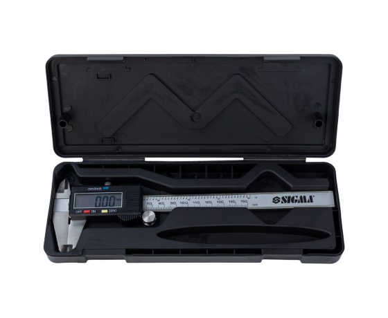 Фото 7 - Штангенциркуль цифровой 150мм точность ±0.02мм (пенал) SIGMA (3923021)