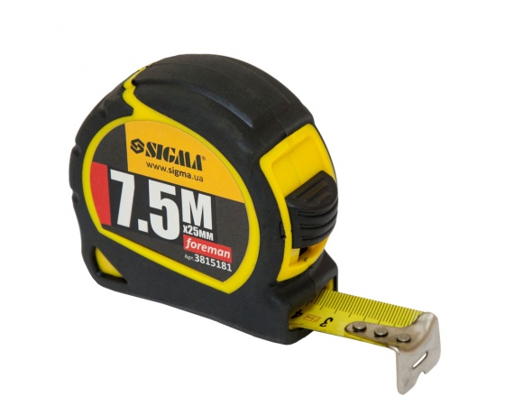 Фото 2 - Рулетка Foreman 7.5м×25мм без ремешка SIGMA (3815181)