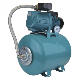 Станция 1.1кВт Hmax 55м Qmax 80л/мин (самовсасывающий насос) 50л Украина LEO (775325/50)