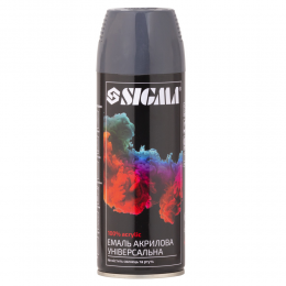 Эмаль аэрозольная акриловая 400мл RAL 8019 серо-коричневый глянец SIGMA (2736731)