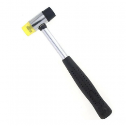 Молоток-киянка с резиново-полиуретановым бойком 370г металлическая обрезиненная рукоятка SIGMA (4317151)