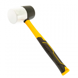 Киянка резиновая чёрно-белая 450г фиберглассовая рукоятка SIGMA (4317241)