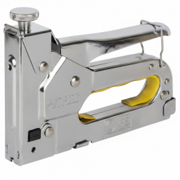 Степлер с регулятором для скоб 4в1 (хром) SIGMA (2821051)