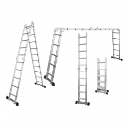 Лестница многоцелевая алюминиевая 4×5 ступеней 5.80м FLORA (5031344)