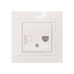 Розетка телефонная Luxel BRAVO (5010) белая