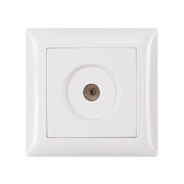 Розетка телевизионная Luxel PRIMERA (3009) белая