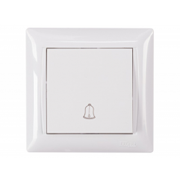 Кнопка звонка Luxel PRIMERA (3017) белая