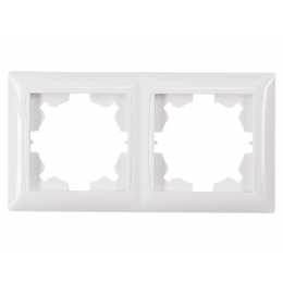 Рамка 2-я горизонтальная Luxel PRIMERA (3022) белая