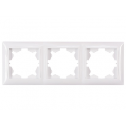 Рамка 3-я горизонтальная Luxel PRIMERA (3023) белая