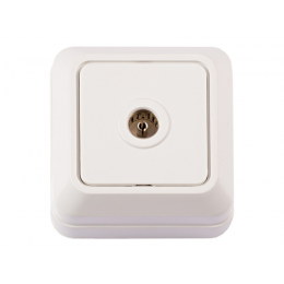 Наружная розетка ТV Luxel OPERA (2009) белая