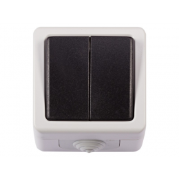 Блок двойной выключатель Luxel DEBUT (6503)