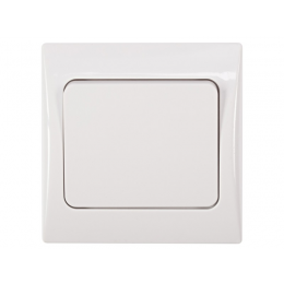 Выключатель одинарный Luxel FAIRY (4002) белый