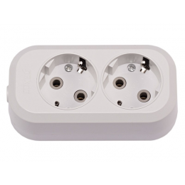 Колодка Luxel 2 розетки с заземлением (7111)